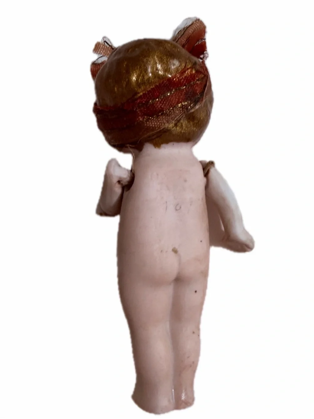 Adorable Bisque Kewpie Doll approx 5” no chips etc